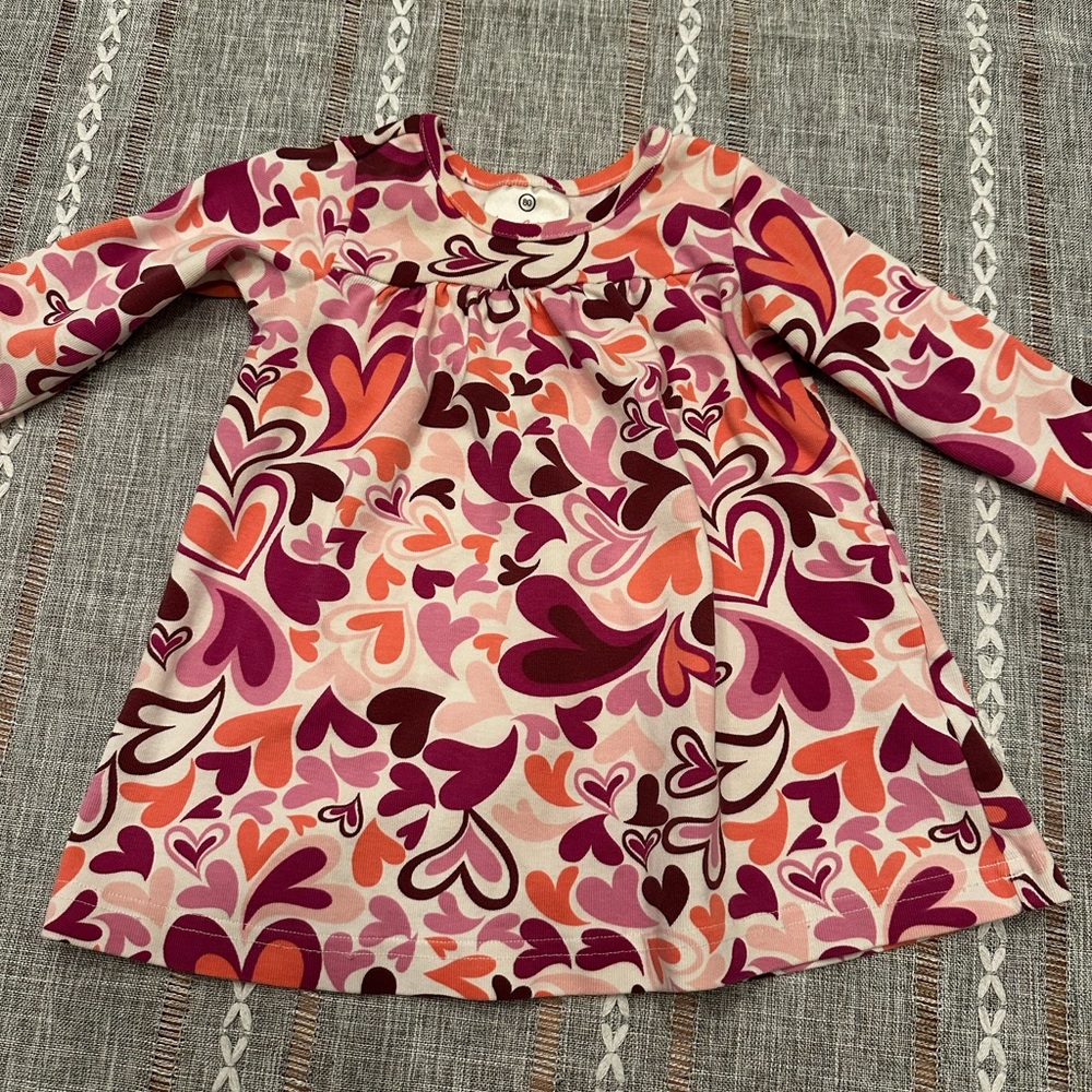 Colorful Heart Pattern Kids Top
